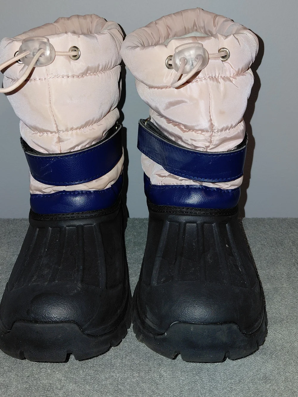 Kids Waterproof Snow Boots - Pink and Navy